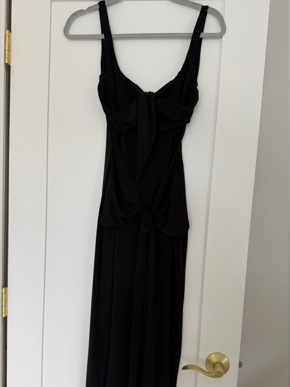 Label Nue Double Knotted Black Dress